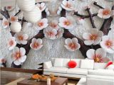 Flower Wall Murals Uk 3d Mural Wallpaper Cherry Blossom Embossed Flower Wall Background