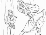 Flynn Rider and Rapunzel Coloring Pages Rapunzel & Flynn Rider Tangled Disney Coloring Pages