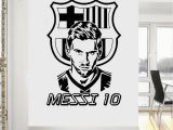 Football Wall Murals for Kids Barcelona Fc Messi Football Club Wall Art Sticker