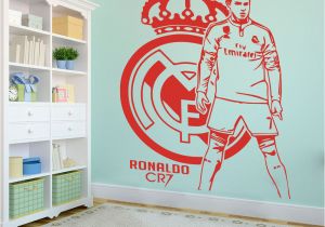 Football Wall Murals for Kids Cristiano Ronaldo Football Players Wall Sticker Kids Room Bedroom