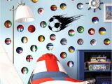 Football Wall Murals for Kids New Diy Multi National Flag Football Wall Stickers Vinyl Eco