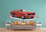 Ford Mustang Wall Mural Car Art ford Mustang Wall Decal