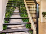 Forest Stream Wall Mural 3d forest Wood Path 1439 Stair Risers