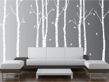 Forest Wall Decal Mural Wall Birch Tree Nursery Decal forest Kids Vinyl