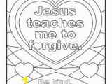 Forgiveness Coloring Pages Jesus Teaches Me to forgive Printable Coloring Page