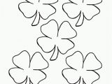 Four Leaf Clover Coloring Pages Printable Printable 4 Leaf Clover Coloring Home