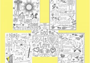 Free Bible Verse Coloring Pages Pdf Bible Verse Coloring Pages Set Of 5 Instant