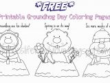 Free Coloring Pages for Groundhog Day Free Printable Groundhog Day Worksheets