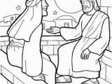 Free Coloring Pages Jesus and Nicodemus Nicodemus Colouring Pages