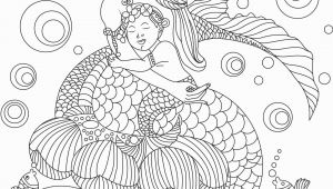 Free Mermaid Coloring Pages for Adults Free Beautiful Mermaid Adult Coloring Book Image From