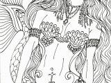 Free Mermaid Coloring Pages for Adults Free Printable Coloring Pages for Adults Mermaids Gallery