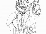 Free Native American Indian Coloring Pages Native American On His Horse Native American Adult