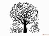 Free Printable Apple Tree Coloring Pages Apple Tree Coloring Pages Downloadable and Printable