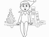 Free Printable Christmas Elf Coloring Pages Little Lids Siobhan Elf On the Shelf Colouring Pages