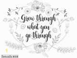 Free Printable Coloring Pages for Adults Inspirational Quotes Grow Like Flowers Adult Coloring Page