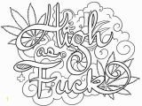 Free Printable Coloring Pages for Adults Swear Words Weed Coloring Pages 420 Swear Words Free Printable