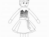 Free Printable Elf On the Shelf Coloring Pages Girl Elf On the Shelf Coloring Page She S Ready for the
