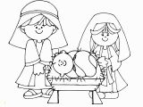 Free Printable Manger Scene Coloring Page Simple Nativity Scene Colouring Page with Images