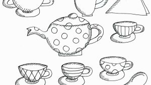 Free Printable Tea Cup Coloring Pages Tea Cup Coloring Page Inspirational Cups Drawing at Getdrawings