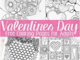 Free Printable Valentines Day Coloring Pages for Adults Free Valentines Day Coloring Pages for Adults