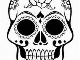 Free Sugar Skull Coloring Pages Sugar Skull Template Sugar Skull Coloring Page Dia De Los