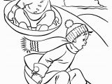 Free Winter Coloring Pages for Kids Sledding Fun Free Kids Printable Christmas Coloring Pages