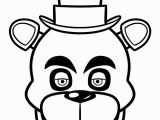 Fright Night at Freddy S Coloring Pages Print Fnaf Freddy Five Nights at Freddys Face Coloring