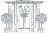 Front Door Coloring Page A Hand Crafted Coloring Book for Adults Featuring Intricate