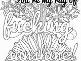 Fuck This Shit Coloring Page You Re My Ray Of Fucking Sunshine Free Coloring Page Thiago