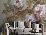 Full Wall Murals Cheap Customize Any Size 3d Wallpaper Mural Stereoscopic Relief Flower