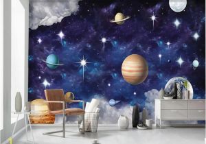 Galaxy Mural Diy Custom 3d Wallpaper Murals Hand Painted Universe Galaxy Planet