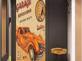 Garage Wall Mural Wallpaper Amazon Door Wall Sticker Retro Vintage Garage