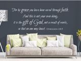 Giant Wall Mural Decals Amazon Vinyl Wall Decal Ephesians 2 8 9 for by Grace