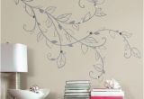 Giant Wall Mural Decals Silver Leaf Giant Peel and Stick Wall Decals with Pearls