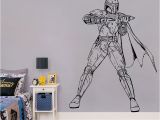 Giant Wall Mural Decals Us $7 69 Off Boba Fett Wall Decal Star Wars Vinyl Sticker Bedroom Decal for Boy Kids Cool Gift Waterproof Murals C453 In Wall Stickers