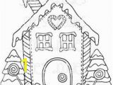 Gingerbread House Coloring Pages Christmas Gingerbread House Outline Projects to Try