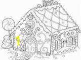 Gingerbread House Coloring Pages Christmas Gingerbread House Outline Projects to Try