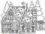 Gingerbread House Coloring Pages to Print Christmas Coloring Pages for Adults Gingerbread House 12