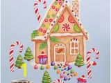 Gingerbread House Wall Mural 8 Best Wallies Holiday Peel & Stick Images