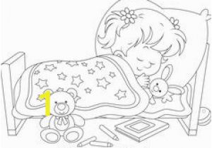 Girl Sleeping In Bed Coloring Page Cot Illustrations and Clipart 1 459 Cot Royalty Free