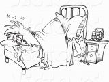 Girl Sleeping In Bed Coloring Page Restless Clipart 20 Free Cliparts