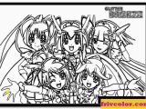 Glitter force Coloring Pages Printable Glitter force Pages Five Precure Girls Darmowe Kolorowanki