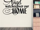 Glow In the Dark Wall Murals Amazon Amazon Hot An Angel Watches Over Our Home Vinyl Wall Art Quote