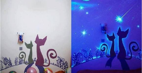 Glowing Murals for Walls Glow In the Dark Paint Wall Murals