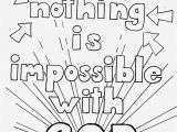 God S Word Coloring Page Coloring Pages for Kids by Mr Adron Nothing is Impossible for God