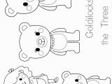 Goldilocks and the Three Bears Coloring Page Goldilocks and the Three Bears Mask Templates Sketch