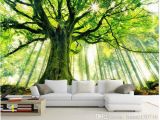 Green forest Wall Mural Select Size Wallpaper Wall Mural for Home Office