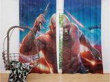 Guardians Of the Galaxy Wall Mural Guardians Of the Galaxy Vol 2 Movie Drax the Destroyer Window Curtain