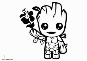 Guardians the Galaxy Groot Coloring Pages Cute Baby Groot Coloring Pages From Guardians Of the