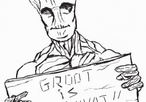 Guardians the Galaxy Groot Coloring Pages Groot Coloring Pages at Getcolorings